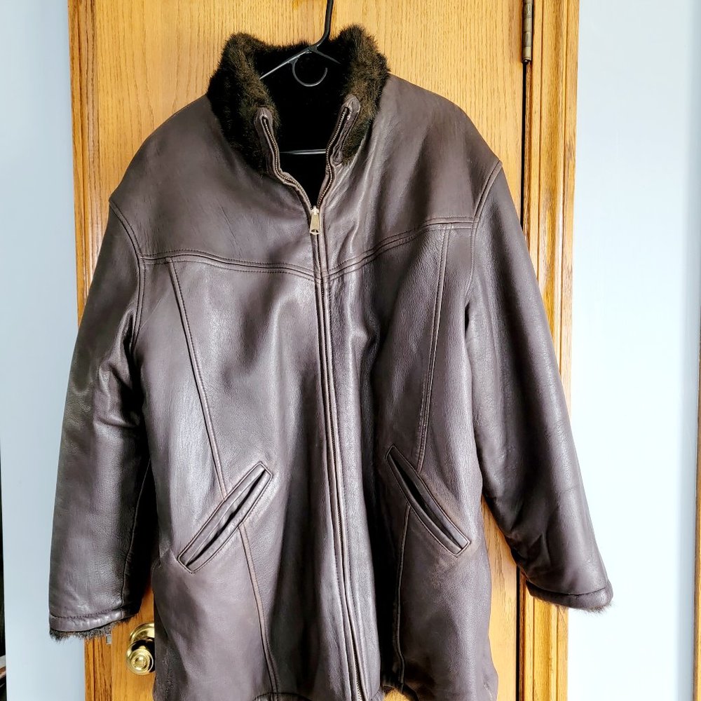 Faux Fur Lined Jacket(L)